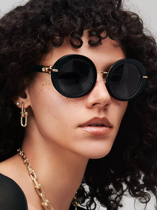 Tiffany Hardwear Sunglasses Black Yellow Gold Plated main image 9